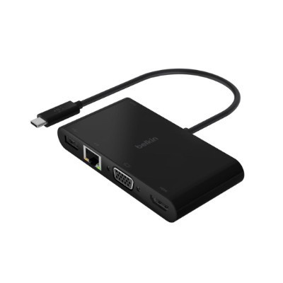 Док-станция Belkin USB-C Multimedia + Charge Adapter AVC004btBK, черный в Ульяновске