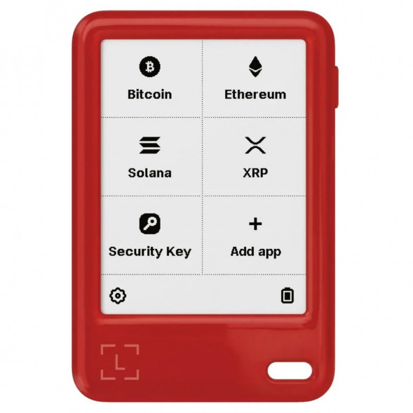 Комплект Криптокошелек Ledger Nano Gen5, красный + Декоративные бейджи (Set 2) в Ульяновске
