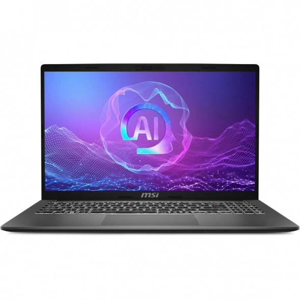 Ноутбук MSI Modern A15 AI+ F3HMG-040XRU (15.6&amp;quot;, IPS, AMD Ryzen AI 5 330 2ГГц, 4-ядерный, 16ГБ DDR5, 512ГБ SSD, AMD Radeon 820M, без ОС), серый в Ульяновске