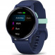 Умные часы Garmin Vivoactive 5, синие с металлически-синим безелем и силиконовым ремешком 010-02862-12 в Ульяновске