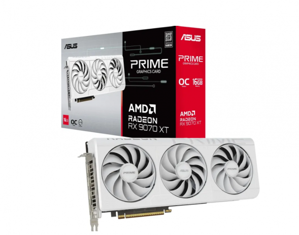 Видеокарта Asus RX 9070 XT PRIME OC Edition, 16 Гб GDDR6 UltraHD в Ульяновске