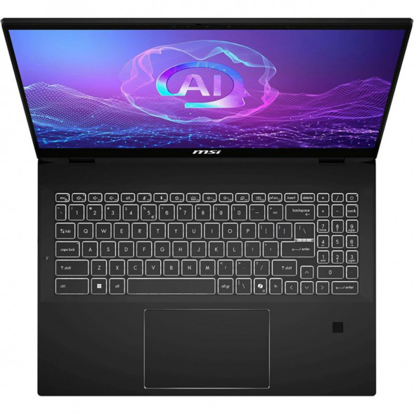 Ноутбук трансформер MSI Summit Pro 16 AI A2HVETG-085RU (16&amp;quot;, IPS, Intel Core Ultra 7 255H 2ГГц, 16 ядер, 32ГБ LPDDR5, 1ТБ SSD, NVIDIA GeForce RTX 4050 - 6 ГБ, Windows 11 Pro), черный в Ульяновске