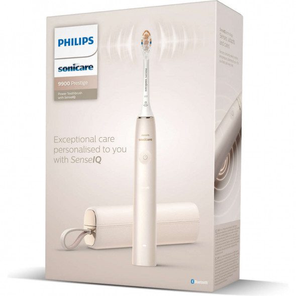 Звуковая зубная щетка Philips Sonicare 9900 Prestige HX9992, золотистое шампанское в Ульяновске