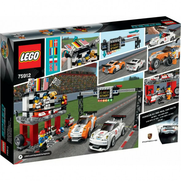 Конструктор LEGO Speed Champions 75912 Финишная линия гонки Porsche 911 GT в Ульяновске