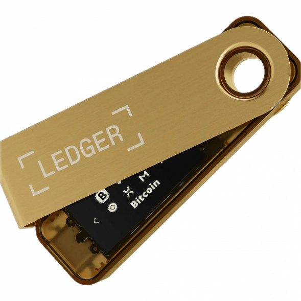Криптокошелек Ledger Nano S Plus 1 шт., золотой в Ульяновске