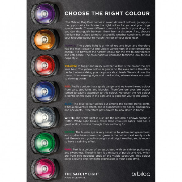 Фонарь для собак Orbiloc Dog Dual Signal Colours, синий в Ульяновске