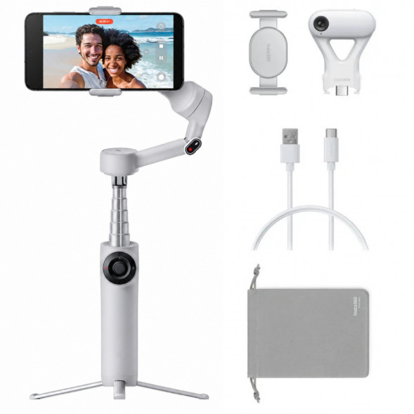 Стабилизатор Insta360 Flow 2 AI Tracker Bundle, Stone Gray в Ульяновске
