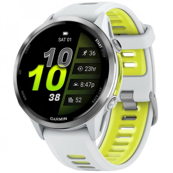 Умные часы Garmin Forerunner 970 Titanium Whitestone/Translucent Amp Yellow Band 010-02969-11 в Ульяновске