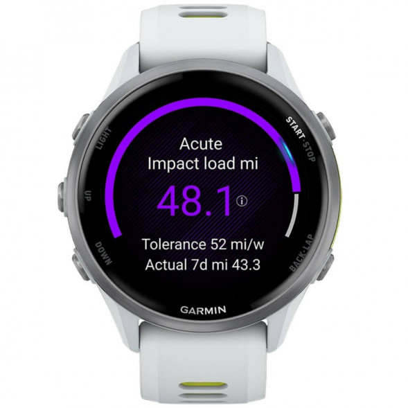Умные часы Garmin Forerunner 970 Titanium Whitestone/Translucent Amp Yellow Band 010-02969-11 в Ульяновске