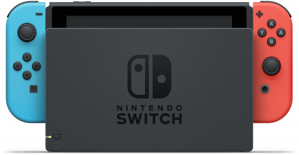 Игровая приставка Nintendo Switch rev.2 32 ГБ, красный/синий в Ульяновске