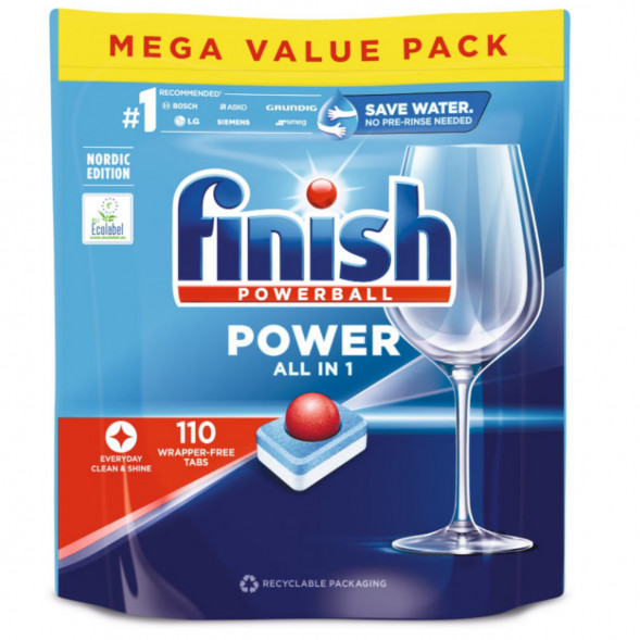 Таблетки для п/машины Finish Poweball Power All in 1, 110 шт. в Ульяновске