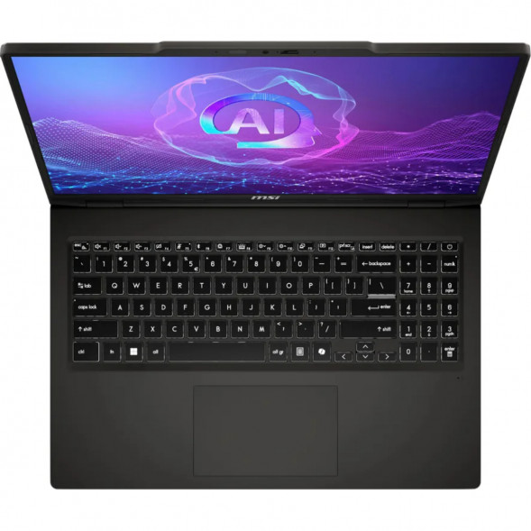 Ноутбук MSI VenturePro 16 AI A2HVEG-033XRU (16&amp;quot;, OLED, Intel Core Ultra 7 255H 2ГГц, 16 ядер, 16ГБ DDR5, 1ТБ SSD, NVIDIA GeForce RTX 4050 - 6 ГБ, FreeDOS), серый в Ульяновске