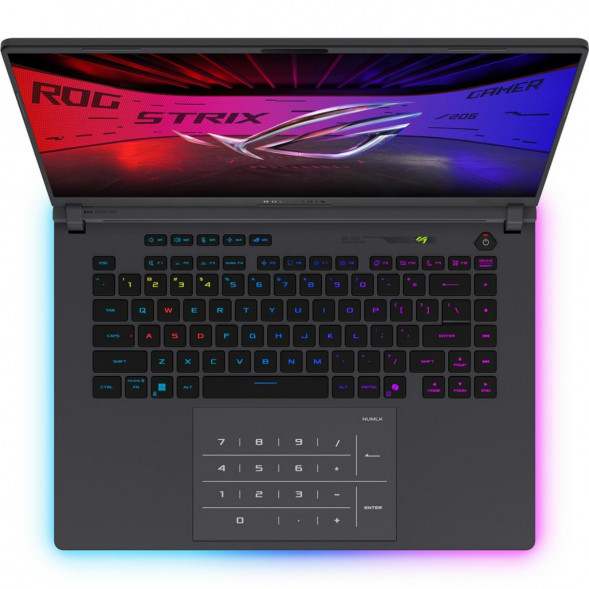 Ноутбук игровой ASUS ROG Strix G16 G615JMR-TS415 (16&amp;quot;, IPS, Intel Core i7-14650HX 2.2ГГц, 16-ядерный, 16ГБ DDR5, 512 ГБ SSD, NVIDIA GeForce RTX 5060 - 8 ГБ, без ОС), серый в Ульяновске