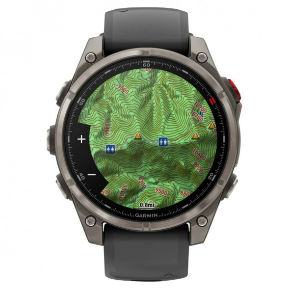 Умные часы Garmin Fenix 8 PRO, 47 мм, AMOLED, Sapphire, Titanium with Graphite/Black Silicone Band 010-03198-10 в Ульяновске