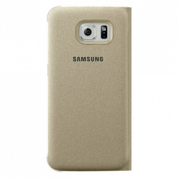 Чехол для Samsung Galaxy S6 S-View Cover (EF-CG920BFE), Gold в Ульяновске