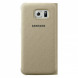 Чехол для Samsung Galaxy S6 S-View Cover (EF-CG920BFE), Gold в Ульяновске