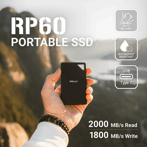 Внешний диск SSD PNY RP60 (PSDOGS3060-1TB-RB), 1TB в Ульяновске