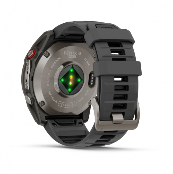 Умные часы Garmin Fenix 8 PRO, 51 мм, AMOLED, Sapphire, Titanium with Graphite/Black Silicone Band 010-03199-10 в Ульяновске