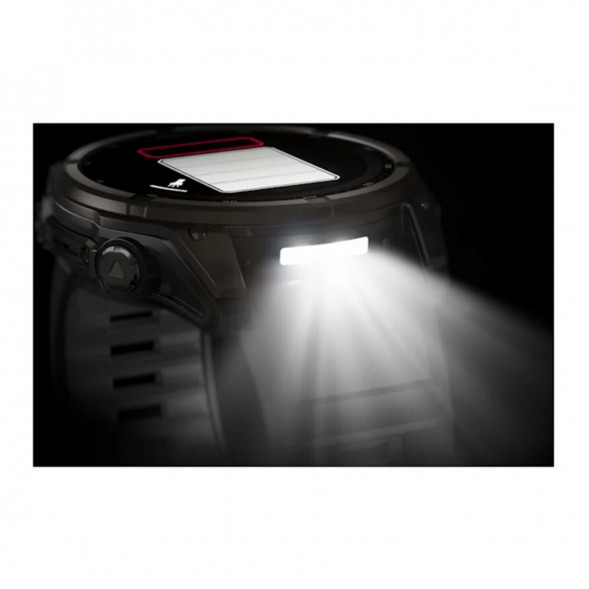 Умные часы Garmin Fenix 8, 51 мм, Solar, Sapphire Carbon Gray DLC Titanium with Black/Pebble Gray Silicone 010-02907-10 в Ульяновске