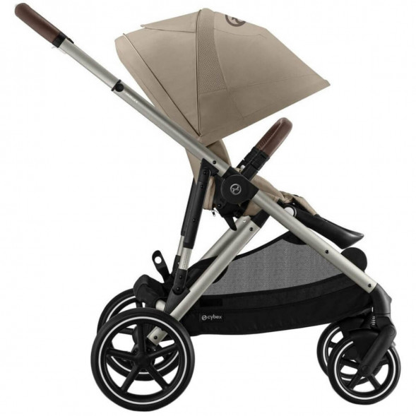 Детская коляска Cybex Gazelle S TPE Almond Beige с корзиной и дождевиком в Ульяновске