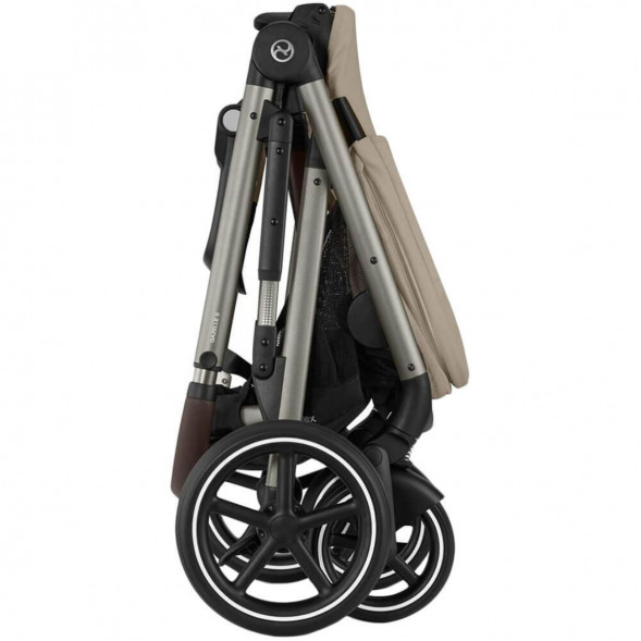 Детская коляска Cybex Gazelle S TPE Almond Beige с корзиной и дождевиком в Ульяновске