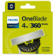 Сменные лезвия Philips Oneblade 360 QP440/50, 4 шт. в Ульяновске