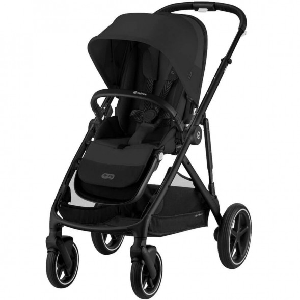 Детская коляска Cybex Gazelle S BLK Moon Black с корзиной и дождевиком в Ульяновске