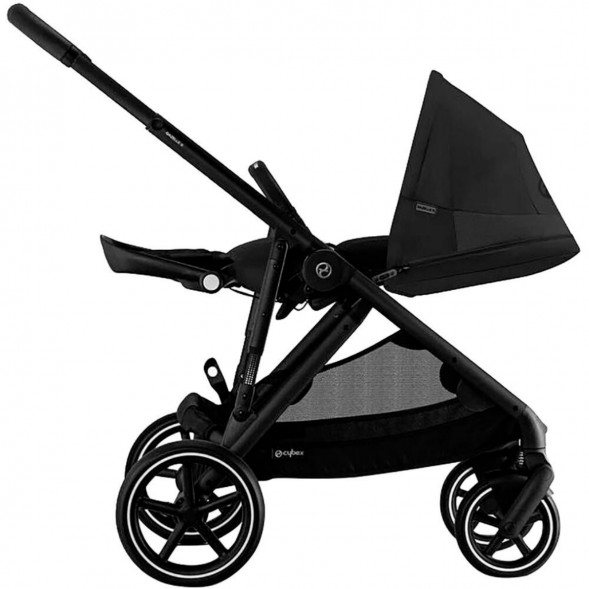 Детская коляска Cybex Gazelle S BLK Moon Black с корзиной и дождевиком в Ульяновске