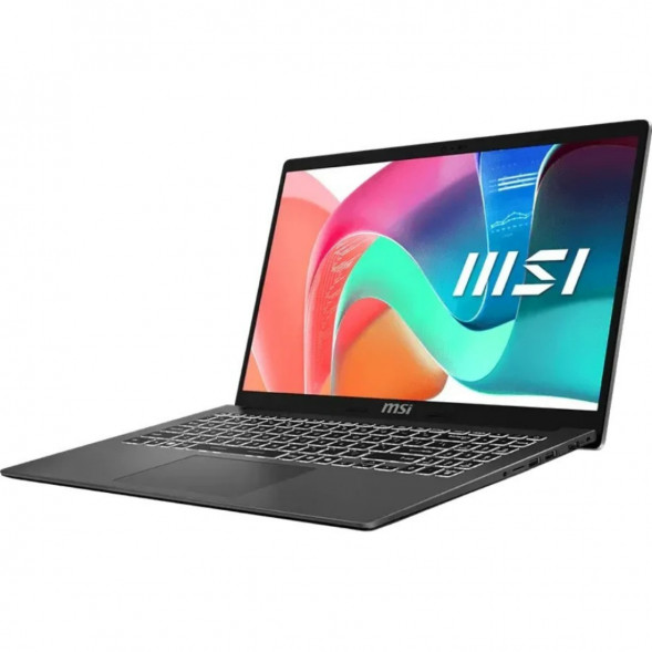 Ноутбук MSI Modern 15 F1MXG-1278XRU (15.6&amp;quot;, IPS, Intel Core 7 150U 1.8ГГц, 10 ядер, 16ГБ DDR5, 512ГБ SSD, Intel Iris Xe Graphics, без ОС), серый в Ульяновске
