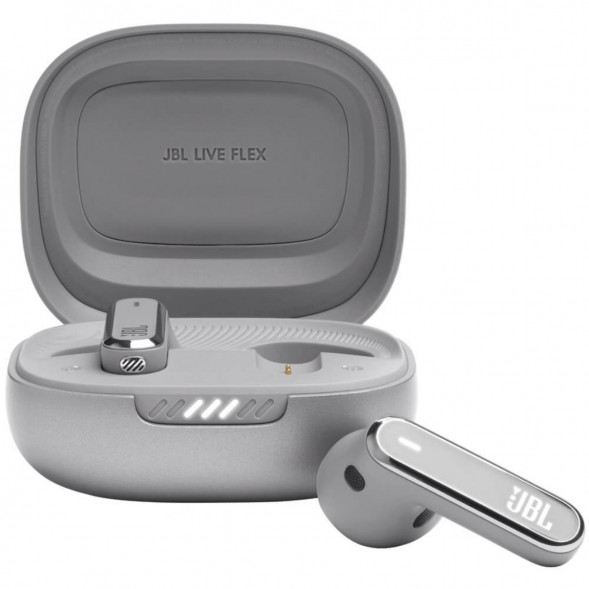 Беспроводные наушники JBL Live Flex, серебристый в Ульяновске