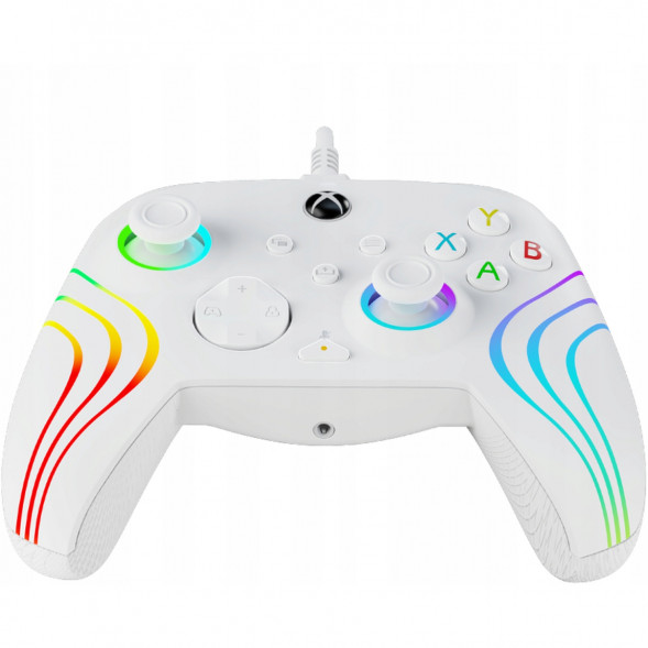 Геймпад проводной PDP для Xbox Afterglow Wave, White в Ульяновске