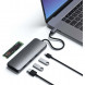 Док-станция Satechi USB-C Hybrid Multiport Adapter (with SSD Enclosure M.2 SATA, 2xUSB 3.1, USB Type-C, HDMI), Серый ST-UCHSEM в Ульяновске