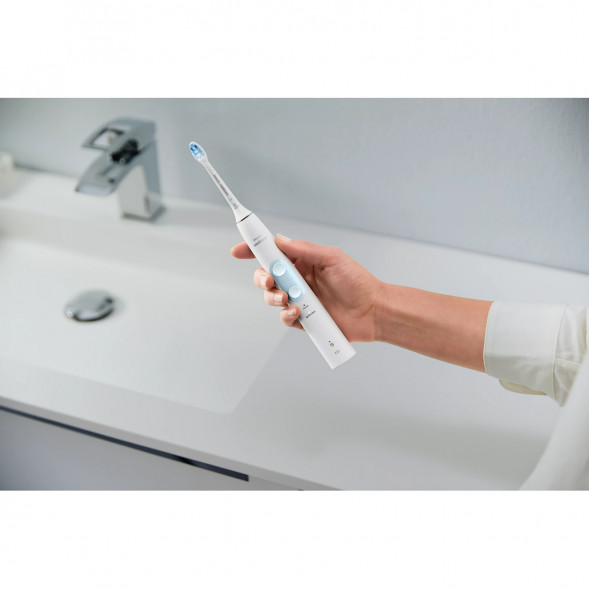 Электрическая звуковая зубная щетка Philips Sonicare ProtectiveClean 4500, White в Ульяновске