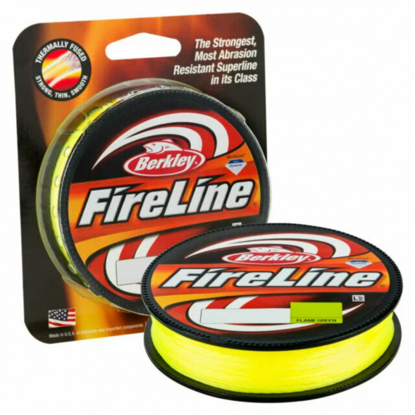 Леска Berkley FireLine 0,20mm 13,2kg 270m, Flame Green (желтый неон) в Ульяновске