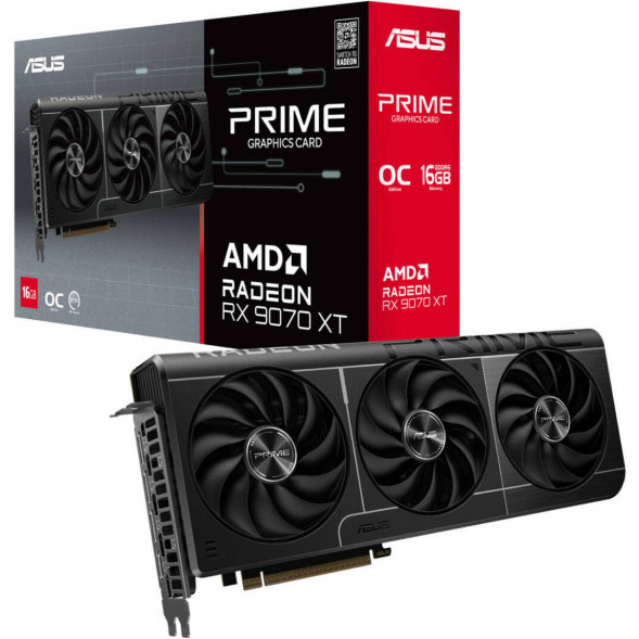 Видеокарта ASUS Radeon RX 9070 XT Prime OC 16Gb (PRIME-RX9070XT-O16G) в Ульяновске