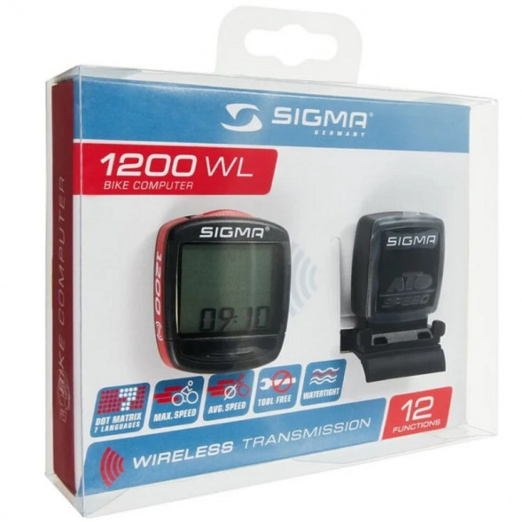 Велокомпьютер беспроводной 12 функций Sigma BC 1200 WL в Ульяновске