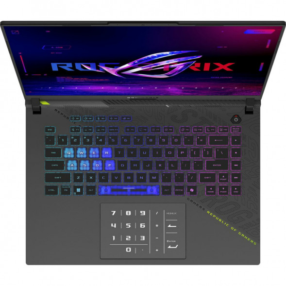 Ноутбук ASUS ROG Strix G16 G614PP-TS207 (16&amp;quot;, IPS, AMD Ryzen 9 8940HX 2.4ГГц, 16 ядер, 32ГБ DDR5, 512ГБ SSD, NVIDIA GeForce RTX 5070 8 ГБ, без ОС), серый в Ульяновске