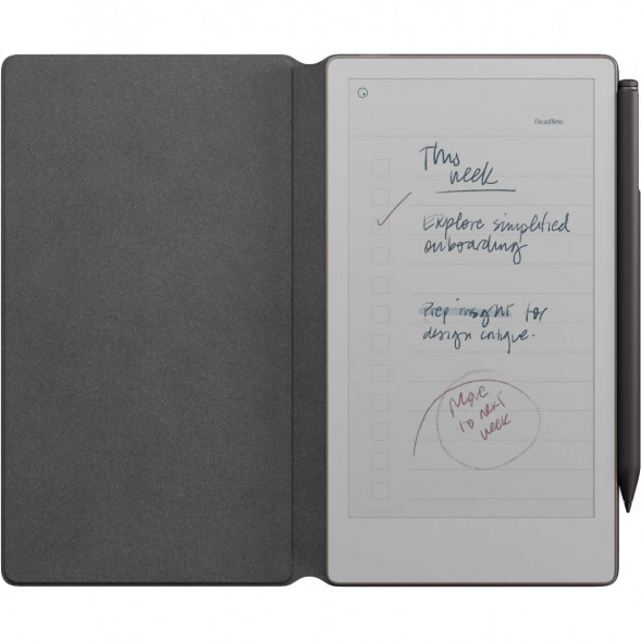 Графический планшет reMarkable Paper Pro Move + Стилус MarkerPlus + Чехол BookFolio Premium Leather, Black в Ульяновске