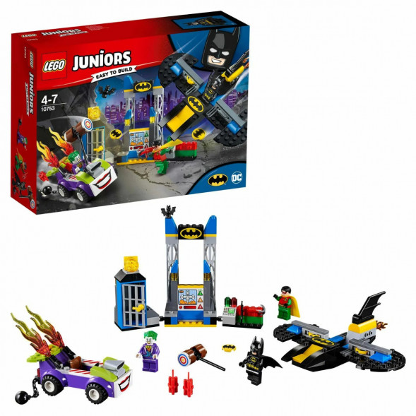 Конструктор LEGO Juniors 10753 Нападение Джокера на Бэтпещеру в Ульяновске